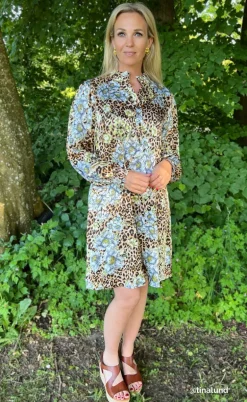 Say INA Copenhagen Kjole - Augusta - Leopard / Flower