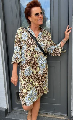 Say INA Copenhagen Kjole - Augusta - Leopard / Flower