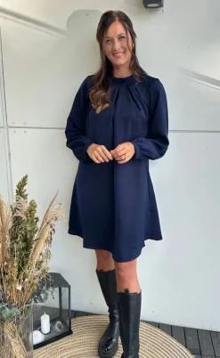 Say INA Copenhagen Kjole - Hazel - Navy Blue