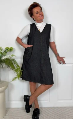 Say INA Copenhagen Kjole - Ania Spencer - Grey / Black Denim