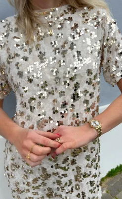 Say INA Copenhagen Kjole - Rebecca Sequin - Champagne
