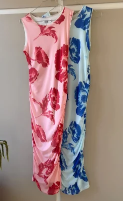 Say INA Copenhagen Kjole - Sophia Mesh - Blue Flower