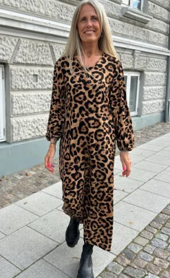 Say INA Copenhagen Kjole - Lia Poplin - Leopard