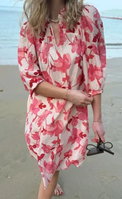 Say INA Copenhagen Kjole - Amara - Pink Flowers