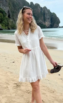 Say INA Copenhagen Kjole - Catja Summer - White Broderie Anglaise