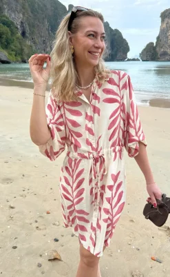 Say INA Copenhagen Kjole - Liana - Rosy Leaf