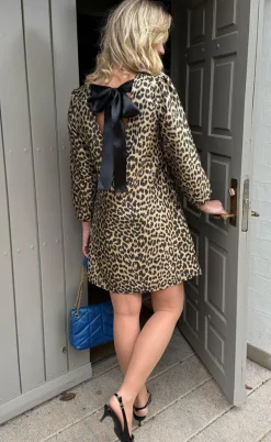 Say INA Copenhagen Kjole - Fia Short - Shiny Leopard