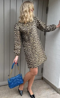 Say INA Copenhagen Kjole - Fia Short - Shiny Leopard