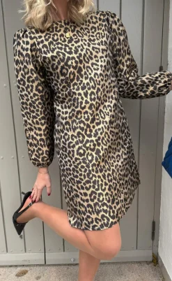 Say INA Copenhagen Kjole - Fia Short - Shiny Leopard