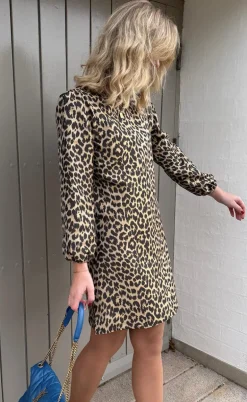 Say INA Copenhagen Kjole - Fia Short - Shiny Leopard