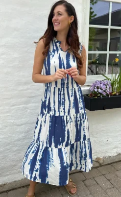 Say INA Copenhagen Kjole - Ella - Navy Tie Dye