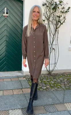Say INA Copenhagen Kjole - Tina - Dark Brown