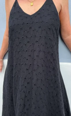 Say INA Copenhagen Kjole - Klara - Black Broderi Anglaise