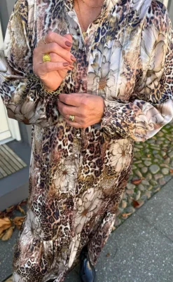 Say INA Copenhagen Kjole - Aida - Leopard / Flower