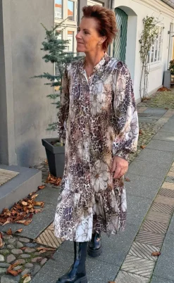 Say INA Copenhagen Kjole - Aida - Leopard / Flower