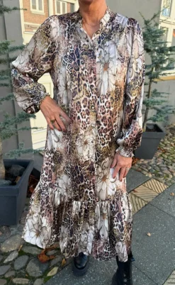 Say INA Copenhagen Kjole - Aida - Leopard / Flower