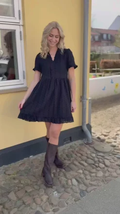 Say INA Copenhagen Kjole - Catja Summer - Black Broderie Anglaise