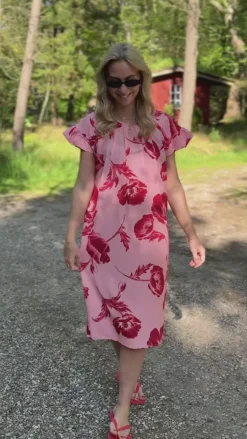 Say INA Copenhagen Kjole - Cecilia - Rosy Flower