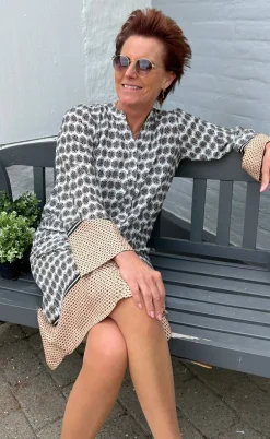 Say INA Copenhagen Kjole - Katia - Beige Print