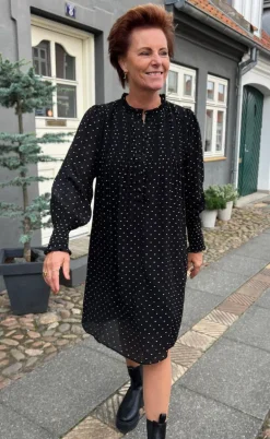 Say INA Copenhagen Kjole - Natalia - Black W. Dots