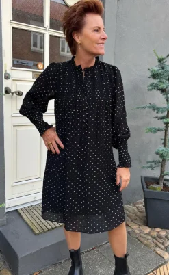 Say INA Copenhagen Kjole - Natalia - Black W. Dots