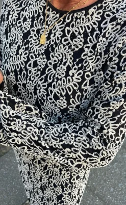 Say INA Copenhagen Kjole - Lanza - Black W. White Paisley