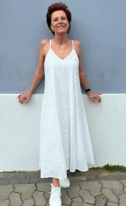 Say INA Copenhagen Kjole - Klara - White Broderi Anglaise