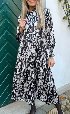 Say INA Copenhagen Kjole - Anna - Black / White Print