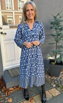 Say INA Copenhagen Kjole - Camma - Blue Printed
