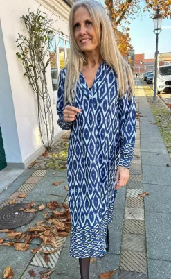 Say INA Copenhagen Kjole - Camma - Blue Printed