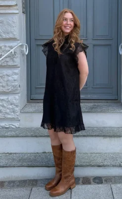 Say INA Copenhagen Kjole - Pia Lace Summer - Black