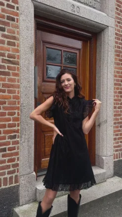 Say INA Copenhagen Kjole - Pia Lace Summer - Black