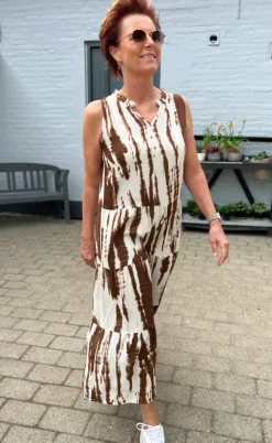 Say INA Copenhagen Kjole - Ella - Chocolate Tie Dye