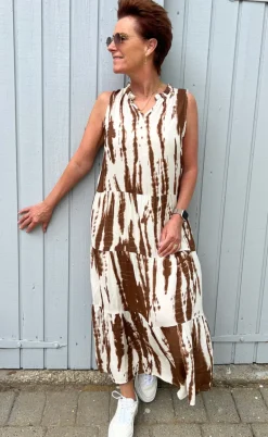 Say INA Copenhagen Kjole - Ella - Chocolate Tie Dye