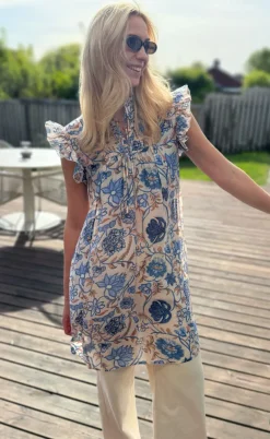 Say INA Copenhagen Kjole - Emmi - Blue Flowers