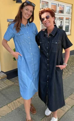 Say INA Copenhagen Kjole - Detia Summer - Light Blue Denim