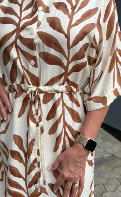 Say INA Copenhagen Kjole - Liana - Brown Leaf