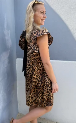 Say INA Copenhagen Kjole - Kati Bow - Leopard W. Black Bow