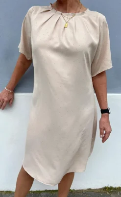 Say INA Copenhagen Kjole - Vicky Rhinestone - Beige