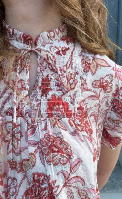 Say INA Copenhagen Kjole - Emmi - Red Flowers