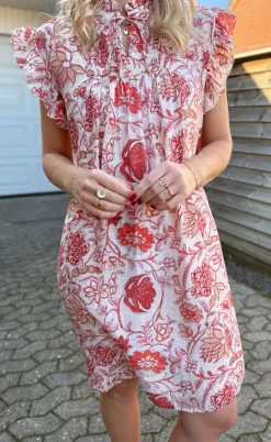 Say INA Copenhagen Kjole - Emmi - Red Flowers