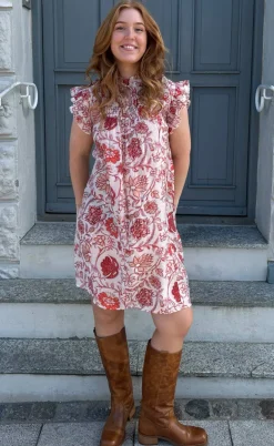 Say INA Copenhagen Kjole - Emmi - Red Flowers