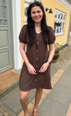 Say INA Copenhagen Kjole - Fia - Dark Brown