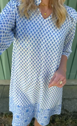 Say INA Copenhagen Kjole - Mira - Blue Printed