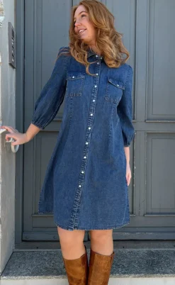 Say INA Copenhagen Kjole - Detina - Stormy Blue