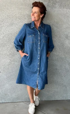 Say INA Copenhagen Kjole - Detina - Stormy Blue