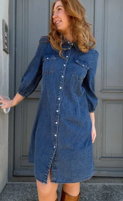 Say INA Copenhagen Kjole - Detina - Stormy Blue