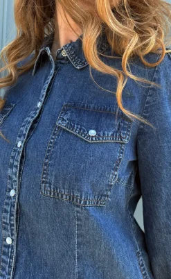 Say INA Copenhagen Kjole - Detina - Stormy Blue