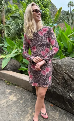 Say INA Copenhagen Kjole - Chiara Mesh - Leopard / Flower