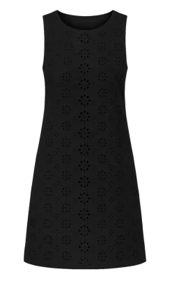 Say INA Copenhagen Kjole - Maja - Black Denim W. Embroidery